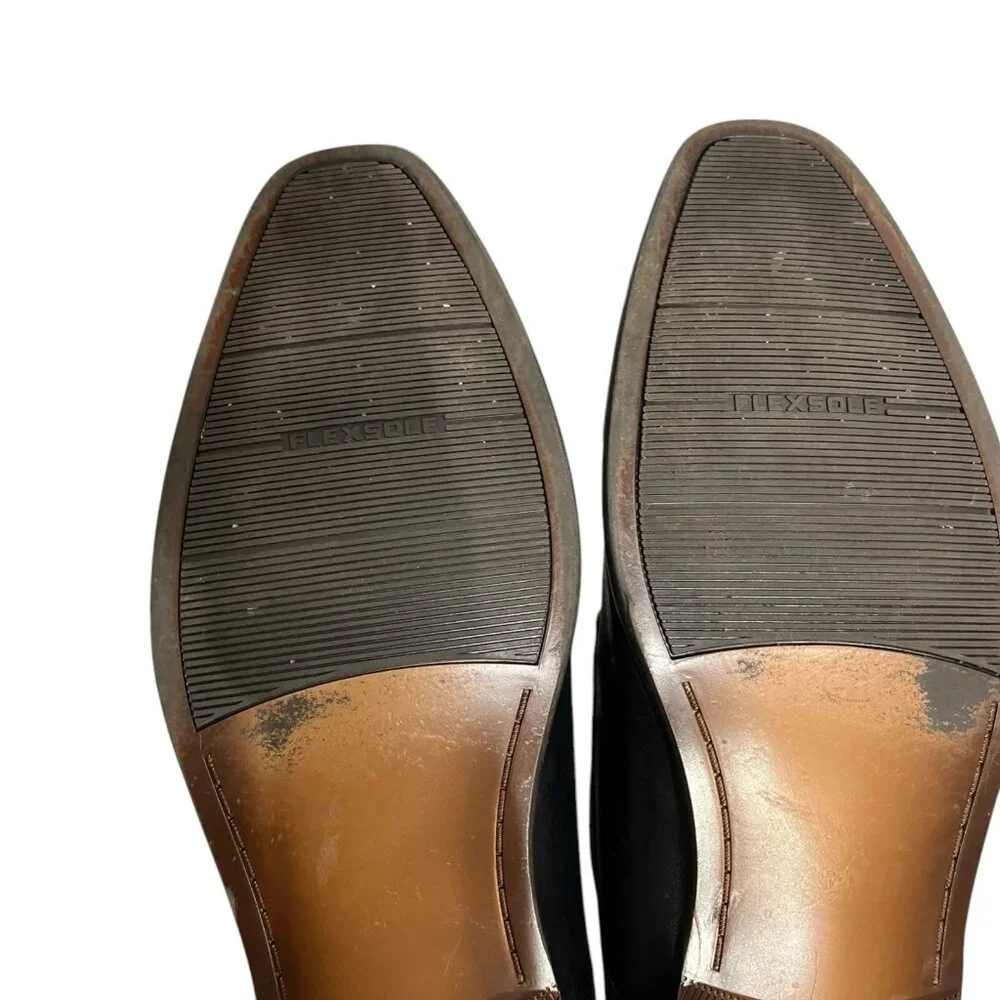 Florsheim Postino Cap Ox‎ Mens 9D Black Leather Oxford Dress Shoe Lace Up Office
